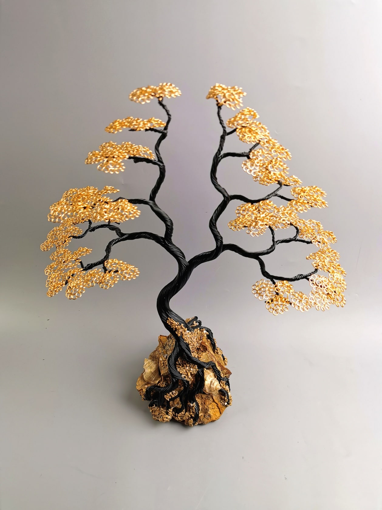 bonsai dwie wieże naturalny kamień