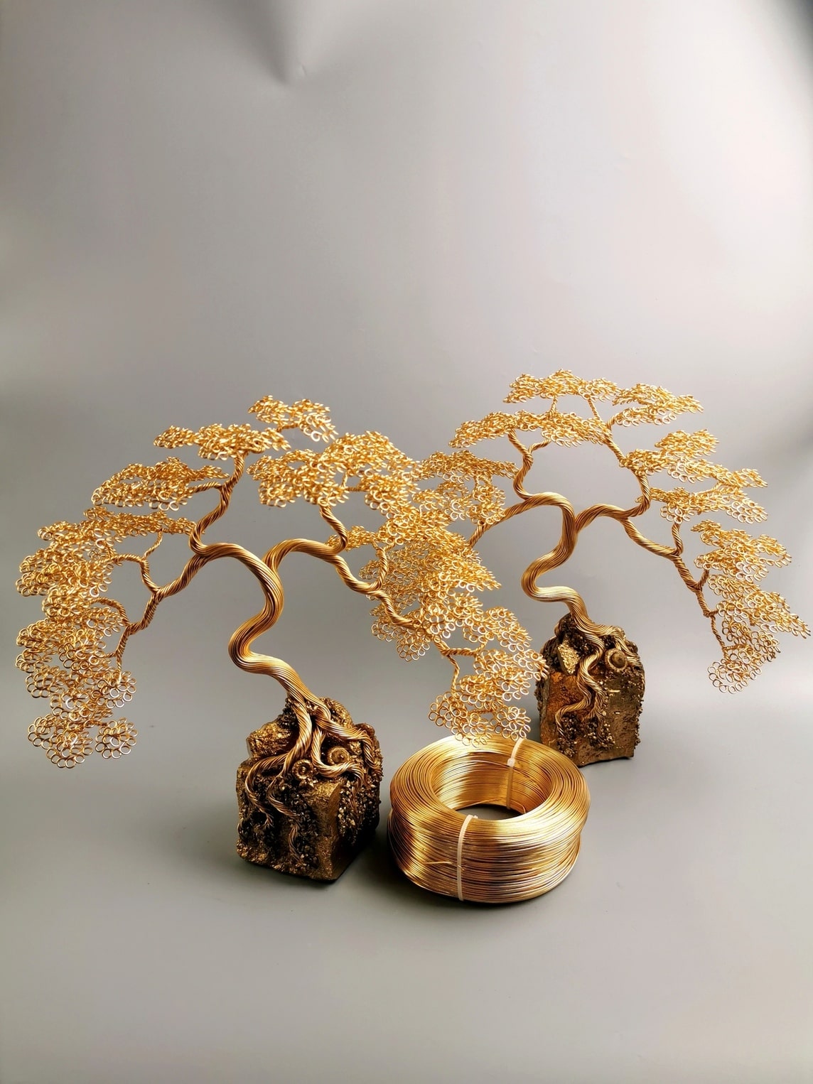 bonsai w kolorze stare złoto